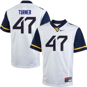 Men's West Virginia Mountaineers NCAA #47 Joseph Turner White Authentic Nike Stitched College Football Jersey FO15J56WT